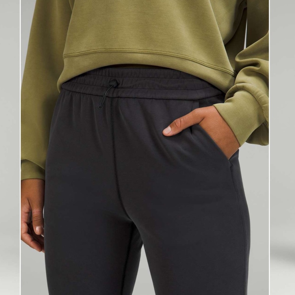 Lululemon Brushed Softstreme Split-Hem High-Rise Pant Black size 0 - Picture 2 of 15